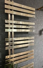 AREZZO design HORIZONT SHINY GOLD SLIM 1200x500 törölközőszárítós radiátor, fényes arany