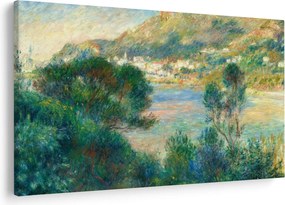 Kép - Auguste Renoir, View of Monte Carlo from Cap Martin, reprodukciók (90x60 cm)