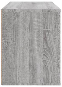 szürke sonoma színű szerelt fa cipősszekrény 80x35x45 cm