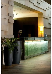 PX Henger Alakú Beton hatású Kaspó - antracit