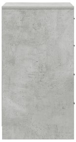 Oldalszekrény Beton Szürke 40x41x75 cm Forgácslap