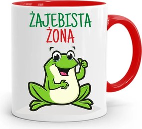 Piros Bögre Lányoknak Békás Feleség nyomott mintával