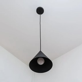 ETNA II kábeles függőlámpa 1xE27/15W/230V, Ø 18,5 cm, fekete