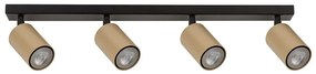 Spotlámpa ZOOM 4xGU10/25W/230V fekete/arany
