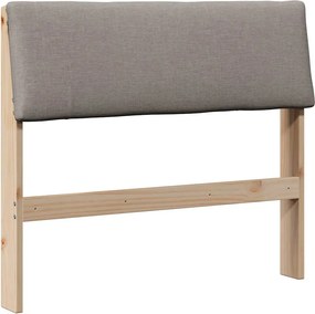 vidaXL Kárpitozott fejtámla Tópszínű 90 cm Tömör fenyőfa