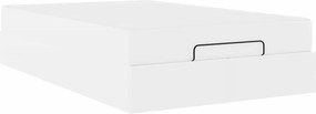 vidaXL Ágykeret matraccal matracmal 2 pcs Fehér PVC