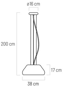 Klausen 111097 - LED Csillár zsinóron PADDY LED/24W/230V fehér