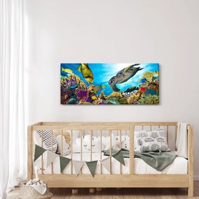 Egy korallzátony képe (120x50 cm)