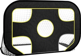 vidaXL poliészter hálós futballkapu céltáblával 120 x 80 x 80 cm