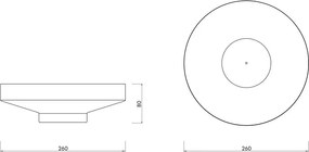 Fém dekoratív tál ø 26 cm Vilu – noo.ma