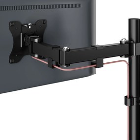 Monitor- és laptopállvány 2 az 1-ben fekete: MARK