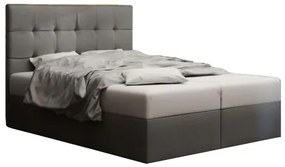 Franciaágy Boxspring 180 cm Duel 2 (szürke) (matraccal és tárolóhellyel). 1046466