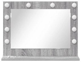 pipere tükör Szürke Sonoma MDF, Üveg 60 x 45 x 18 cm Pipere tükör