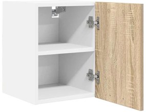 Függő szekrény Riga 2 pcs Sonoma tölgy és fehér 30 x 31 x 40 cm