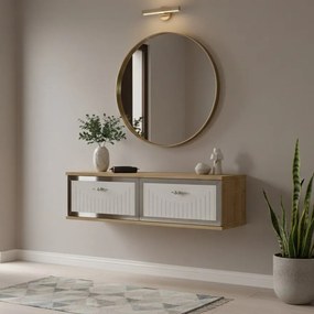 Tuna 120 - Sapphire Oak, White, Silver