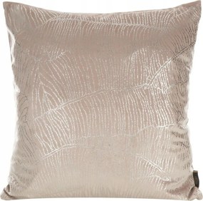 Párnahuzat 45x45 rózsaszín ezüst banánlevél mintával
