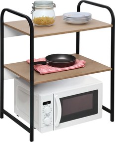 Polcállvány, fekete/barna, BAYAN