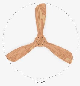 FARO 33509DC - Mennyezeti ventilátor MINI LANTAU króm/fa átm. 107 cm + távirányító