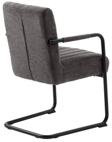 Sötétszürke étkezőszék Trout – Unique Furniture