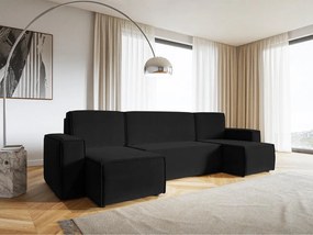 U alakú sarokkanapé Copenhagen U  (fekete + fekete). 1099820