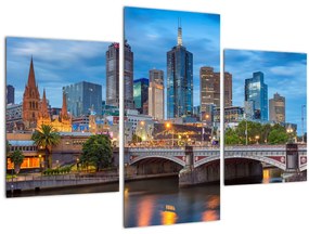 Melbourne város képe (90x60 cm)