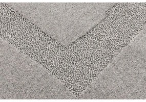 Szürke gyapjú szőnyeg 133x190 cm Morphic Rocca – Agnella