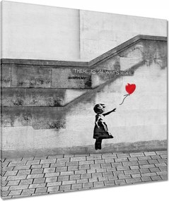 Vászonkép 80x80 Banksy Lány Hope