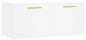 fehér szerelt fa faliszekrény 80 x 36,5 x 35 cm