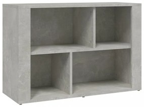 betonszürke szerelt fa tálalószekrény 80x30x54 cm