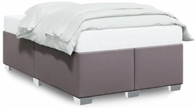 szürke műbőr ágykeret 120x200 cm