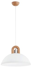 Csillár zsinóron MIGOT 1xE27/15W/230V bézs/króm