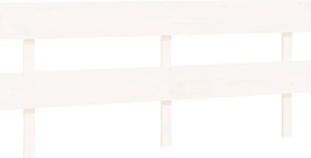 vidaXL fehér tömör fenyőfa ágyfejtámla 204x3x81 cm