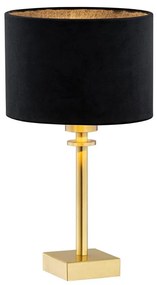 Argon 8049 - Asztali lámpa ABBANO 1xE27/15W/230V sárgaréz/fekete