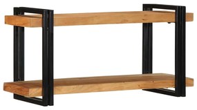 fali polc 90x33x45 cm tömör fa akácfa