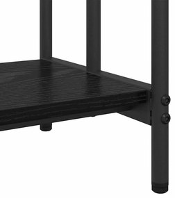 Ruhaszárító polcokkal Musta tammi 60 x 30 x 100.5 cm Faanyag
