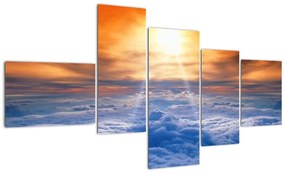 Modern kép - nap a felhők felett (150x85cm)