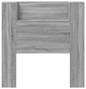 szürke sonoma színű áthidalószekrény LED-ekkel 100x16,5x103,5cm