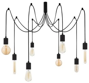 Csillár zsinóron KABLUNI 8xE27/100W/230V pók