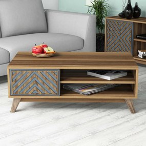Inci - Walnut, Blue