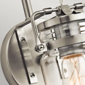 Elstead KL-BRINLEY1-NI - Fali lámpa BRINLEY 1xE27/60W/230V matt króm