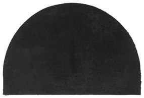 ajtószőnyeg Fekete félkör alakú Tuftos kókuszrostos szőnyeg