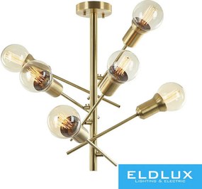 ELDLUX SCEPTER Csillár Arany 6×E27 Max 60W