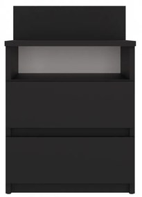 Baltrum M1 éjjeliszekrény, 40x59x32 cm, matt fekete