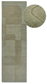 Zöld kézi szövésű gyapjú futószőnyeg 80x250 cm Charlotte – Villeroy&amp;Boch