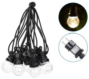 Aigostar - LED Kültéri dekoratív lánc 10xLED/8m IP44 meleg fehér