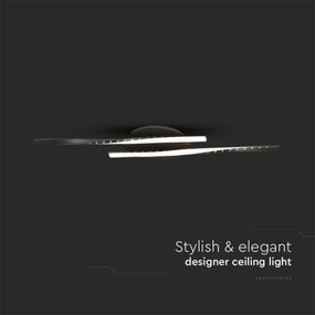 LED Mennyezeti lámpa LED/12W/230V 3000K 94,5 cm fekete