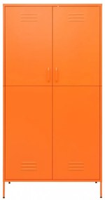 narancssárga acél Ruhásszekrény 90 x 50 x 180 cm