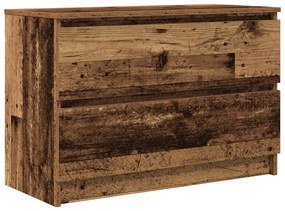 antik hatású szerelt fa TV-szekrény 80x35x54 cm