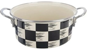 Orion Šachovnice Lem zománcozott edény, 2,2l, átmérő 20 cm, 20 cm átmérőjű