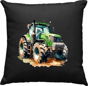 Traktor párna zöld mezőgazdasági traktor 4 fekete